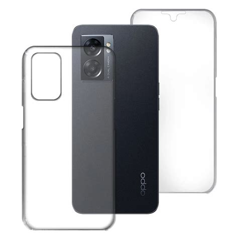 Funda Doble Oppo A77 5G Silicona Transparente Delantera Y Trasera