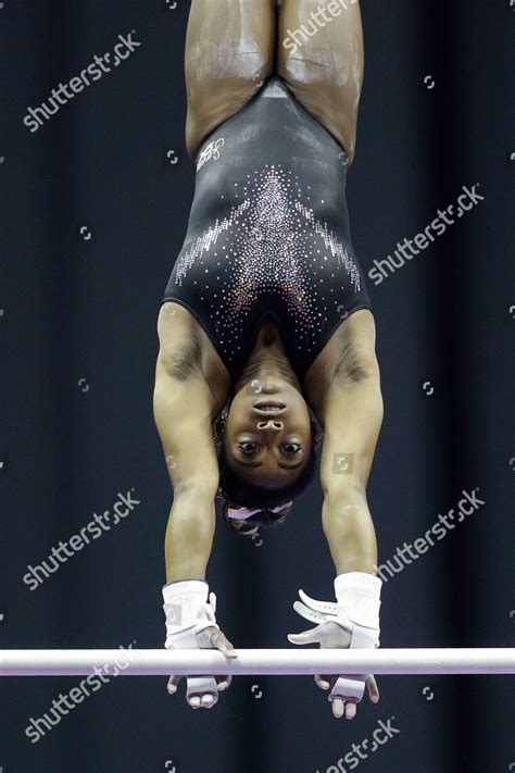 Simone Biles Practices On Uneven Bars Editorial Stock Photo - Stock ...