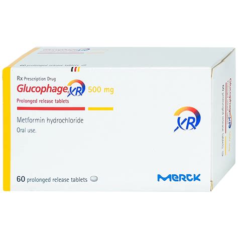 Thuốc điều Trị đái Tháo đường Glucophage Xr 500mg Hộp 60 Viên Medigo