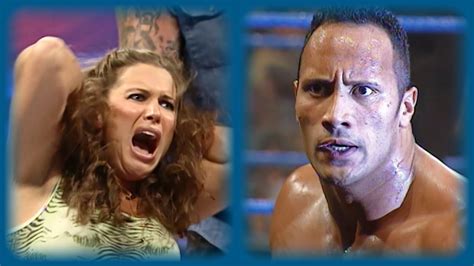 The Rock And The Undertaker Attack Stephanie Mcmahon Helmsley Smackdown Aug 10 2000 Youtube