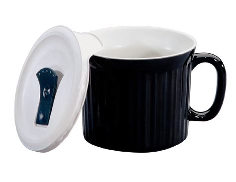 Corningware French White Oz Vented Pop Ins Stoneware Mug Soup