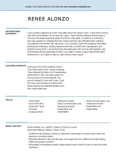 Updated Resume Renee Alonzo 1 2 Pdf Cognition