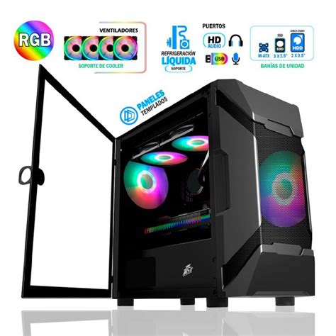 Ripley CASE 1STPLAYER D3 A SIN FUENTE RGB NEGRO