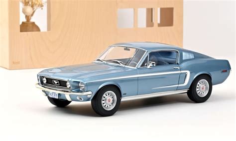 Norev Ford Mustang Fastback Gt Coupe Light Blue Metalli