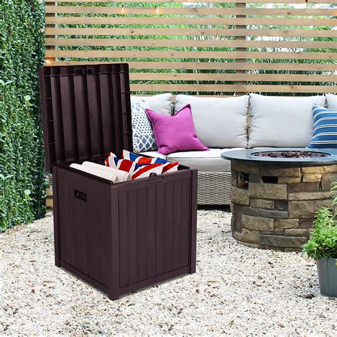 Outdoor Patio Box Storage, 51 Gallon Deck Box with Seat, All-Weather
