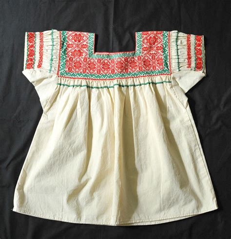 Mexico Nahua Blouse Hueyapan Puebla Mexican Fashion Embroidered