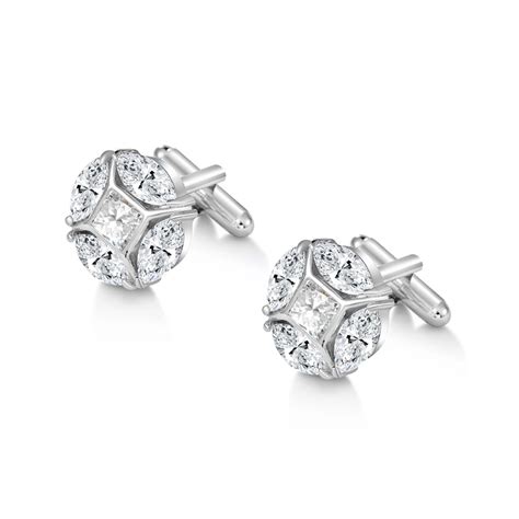 Weimanjingdian Brand Pcs Pair Exquisite Cubic Zirconia Cufflinks For