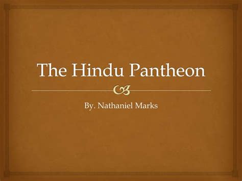 The hindu pantheon | PPT