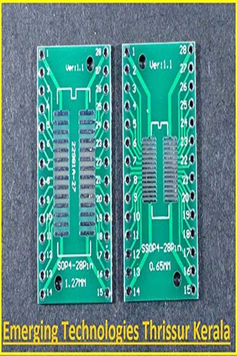 EMERGING 1pcs 28pin PCB Board Kit SMD To DIP SOP MSOP SSOP TSSOP SOT23