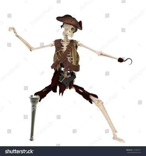 Skeleton Pirate Stock Illustration 161497211 Shutterstock