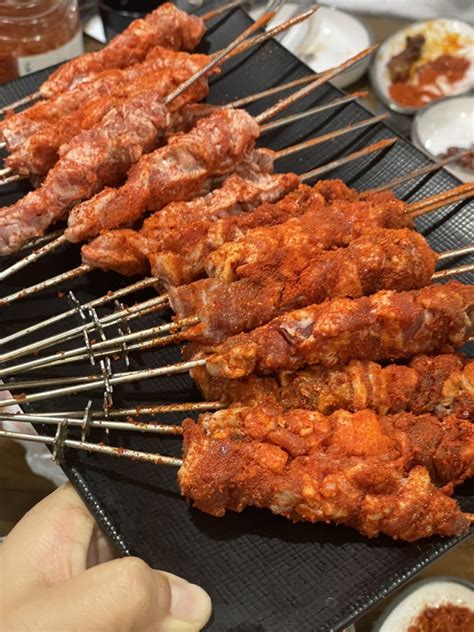 범계역 요리 식사류로 배 채운 양꼬치 맛집 아맛나 양꼬치 마라 양꼬치 양갈비 꼬치 지삼선 가지 튀김 등 네이버 블로그