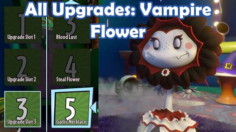 All Upgrades Vampire Flower Loads Of Variants Pvz Gw Mod Youtube