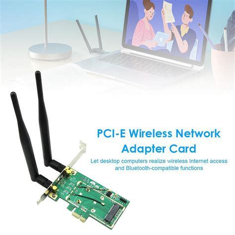 Wireless Network Card Wifi Mini Pci Express To Desktop Pcie Adapter