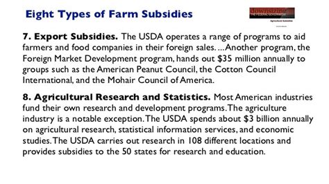 Agricultural Subsidies