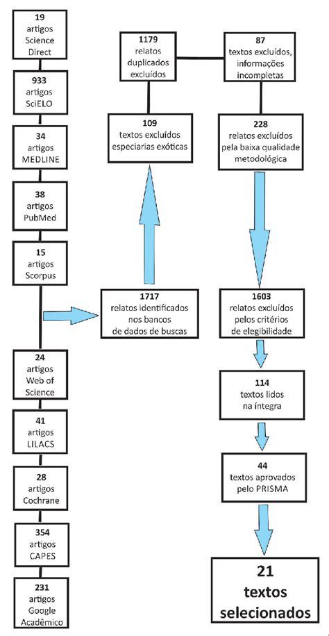 Fluxograma De Sele O Dos Artigos Cient Ficos Nas Bases De Dados