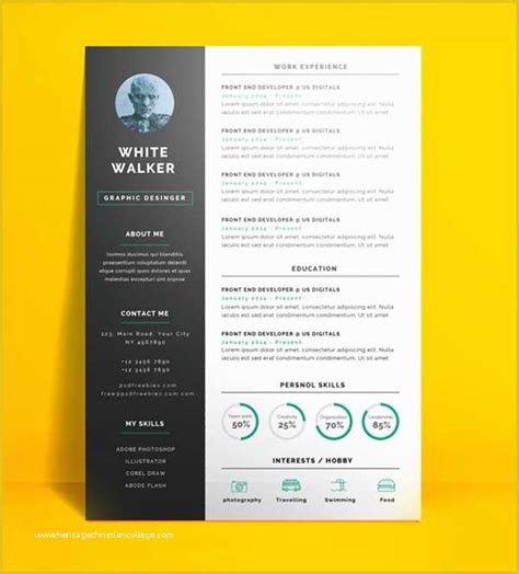 Top Resume Templates 2017 Free Of 20 Free Cv Resume Templates 2017