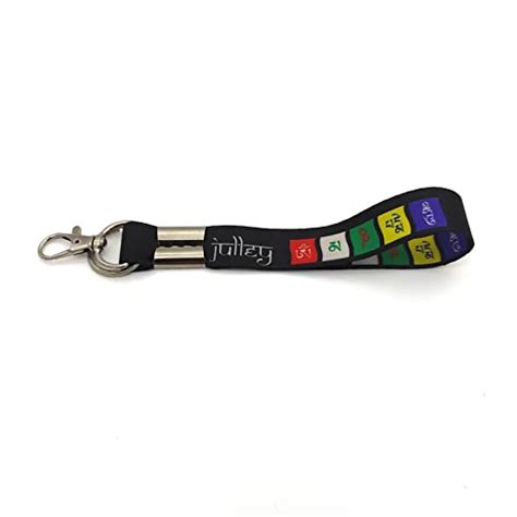 Morningvale Tibetan Ladakh Prayer Words Lanyard Keychain With Ring To