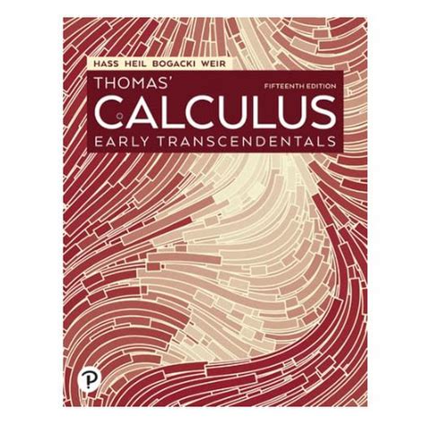 9780137559893 Pearson Rntl Thomas Calculus Early Transcendentals 15e