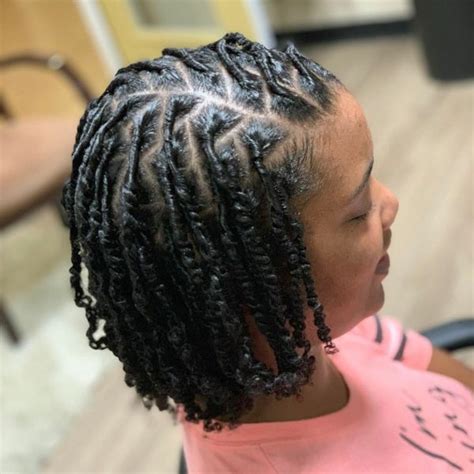 Best Starter Locs With Designs Methods And Styles Short Locs Hairstyles Natural Hair Styles