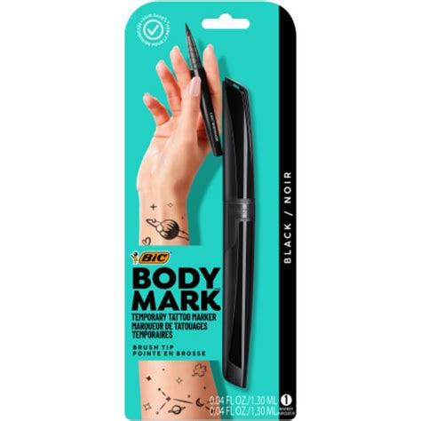 BIC® BodyMark Temporary Tattoo Marker - Black, 1 ct - Ralphs