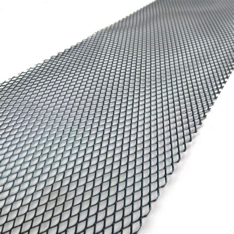 100 X 33cm Black Aluminium Mesh Grille