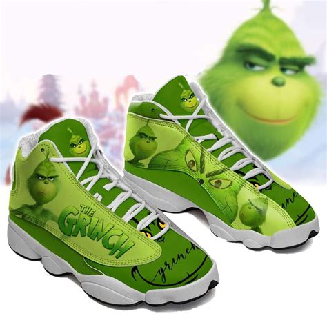 Grinch Jordan 13 Shoes Skyfattura