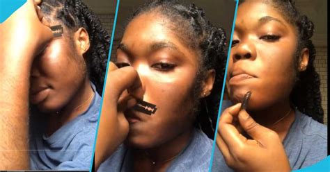 hairy ghanaian lady wows    shaves sideburns  moustache
