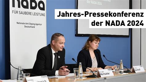 Jahres Pressekonferenz Der Nada Youtube