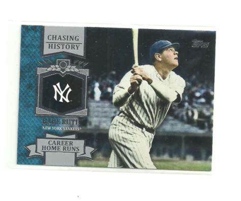Topps Chasing History CH Babe Ruth NM MT EBay
