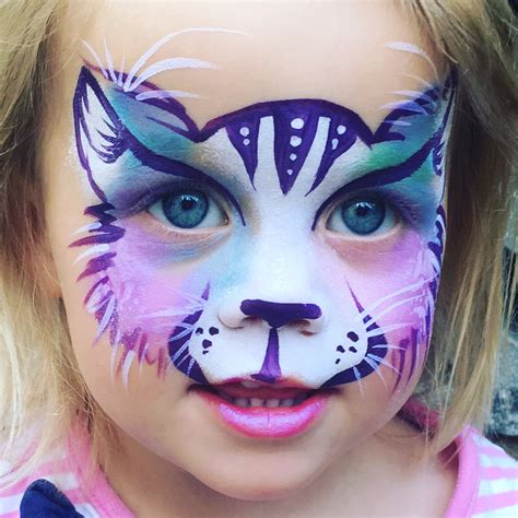 Cat Face Painting at PaintingValley.com | Explore collection of Cat ...