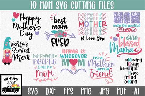 Mom Svg Cut File Bundle Mothers Day Svg Bundle By Shannon Keyser