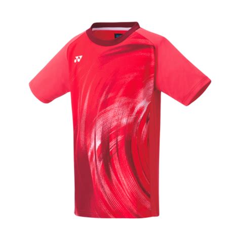 Yonex Junior T Shirt Jex Rood Badmintont Shirt