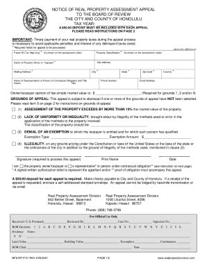 Fillable Online Appeal Form No Year Typo Correction Tkt