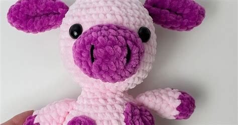 Rose And Lily Amigurumi Crochet Strawberry Cow Free Crochet Pattern