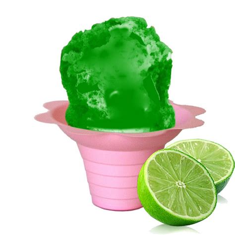 Lime Shaved Ice Or Snow Cone Flavor Syrup Concentrate