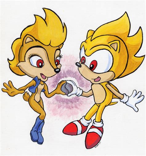 Super Sonic and Super Sally by Elisto on DeviantArt