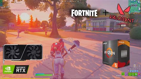 RTX 3070 Ryzen 5 5600x Fortnite Valorant Benchmarks FPS For All