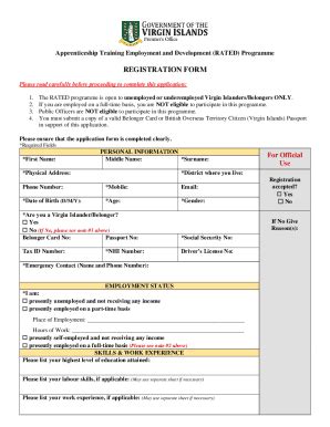 Fillable Online Bvi Gov Review Of Employment Based Training Models