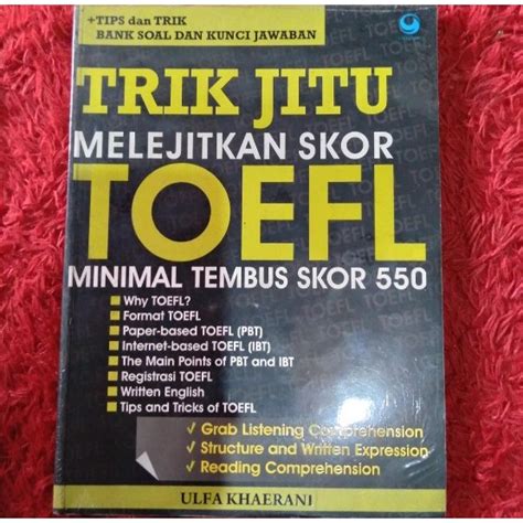 Jual Buku Trik Jitu Melejitkan Skor Toefl Minimal Tembus Skor By