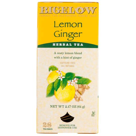 Bigelow Lemon Ginger Herb Tea 28box