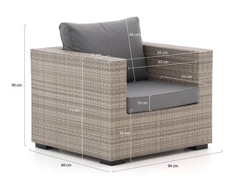 Forza Giotto Bolano Sessel Lounge Set 5 Teilig Ash Grey Inkl Kissen