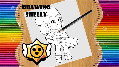 How To Draw Shelly Easily Brawl Stars Comment Dessiner Shelly