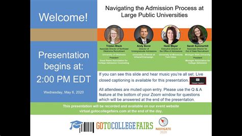 Navigating The Admission Process At Large Public Universities YouTube