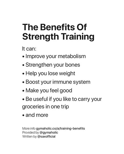 Amazing Benefits Of Strength Training!!! — Sarah Pelc, 59% OFF