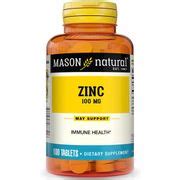 Zinc Mg Tablets Mason Natural Vitasprings