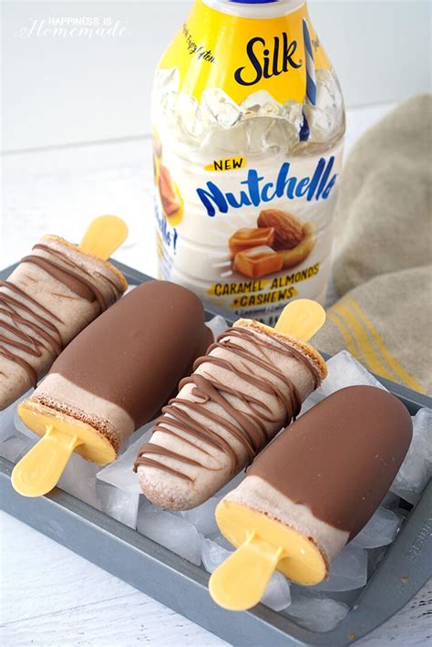 Chocolate Caramel Nutchello Popsicles Happiness Is Homemade