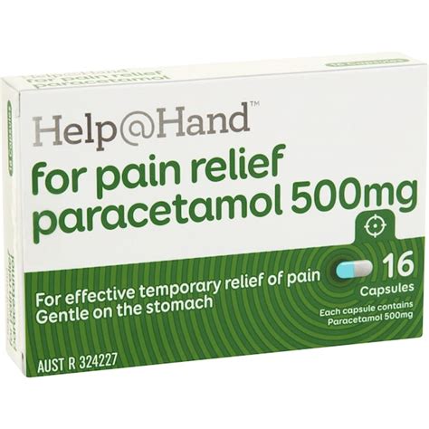 hand  pain relief paracetamol mg capsules  pack woolworths