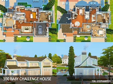 The Sims Resource - 100 Baby Challenge Large House