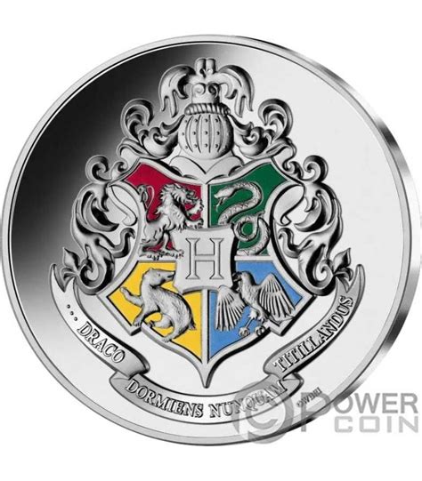 Poudlard Hogwarts Harry Potter Silver Coin Euro France