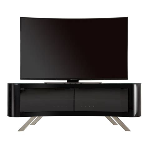 Avf Bay Affinity Curved 1500 Tv Stand For Tvs Up To 70 Gloss Black